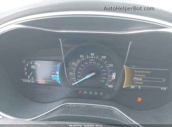 3FA6P0H78GR393544 2016 FORD FUSION Blue Вид задніх сидінь