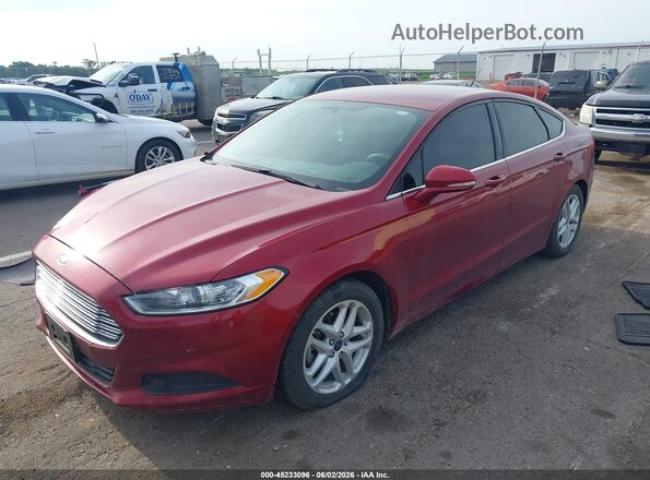 3FA6P0H79GR133816 2016 FORD FUSION Red Առջևի ձախ երեք քառորդ տեսարան
