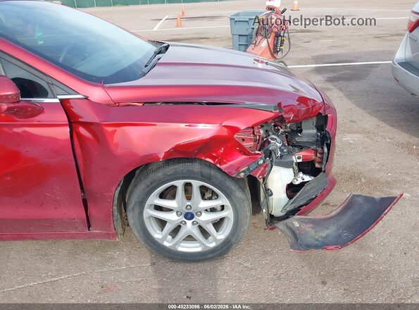 3FA6P0H79GR133816 2016 FORD FUSION Red Դիմացի տեսք