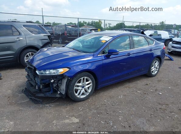 3FA6P0H79GR289032 2016 FORD FUSION Blue Передня ліва чверть