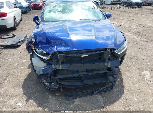 3FA6P0H79GR289032 2016 FORD FUSION Blue Вид спереду