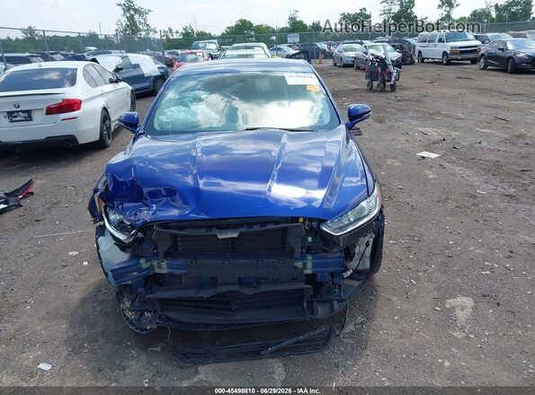 3FA6P0H79GR289032 2016 FORD FUSION Blue Вид задньої частини салону
