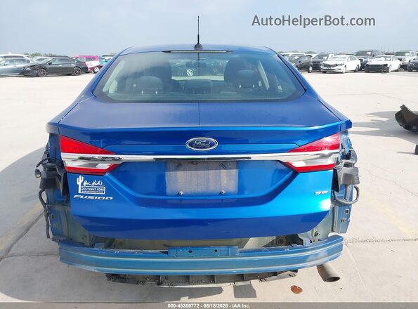 3FA6P0H79HR104852 2017 FORD FUSION Blue 