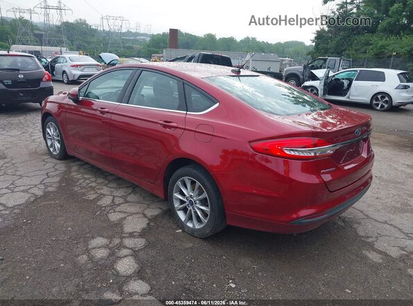 3FA6P0H79HR363129 2017 FORD FUSION Red Հետևի ձախ