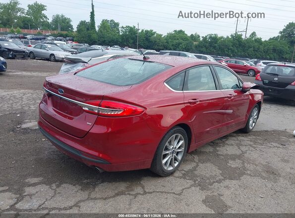 3FA6P0H79HR363129 2017 FORD FUSION Red Հետևի աջ