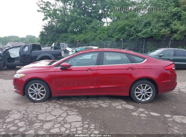 3FA6P0H79HR363129 2017 FORD FUSION Red Սալոնի 360 աստիճան տեսք