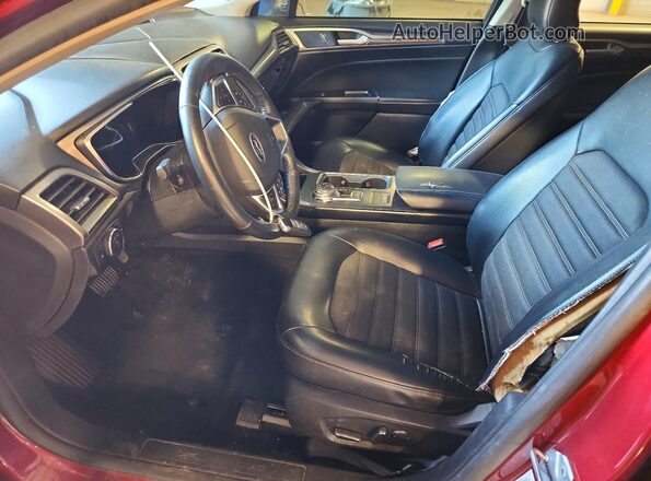 3FA6P0H79HR390721 2017 FORD FUSION Red Widok wnętrza z przodu