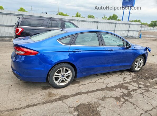 3FA6P0H79JR108258 2018 FORD FUSION Blue Հետևի աջ