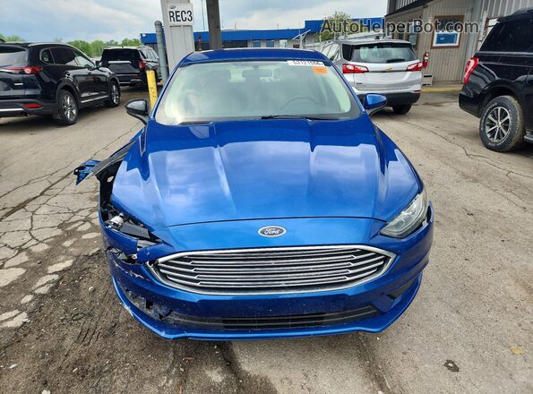 3FA6P0H79JR108258 2018 FORD FUSION Blue Դիմացի տեսք