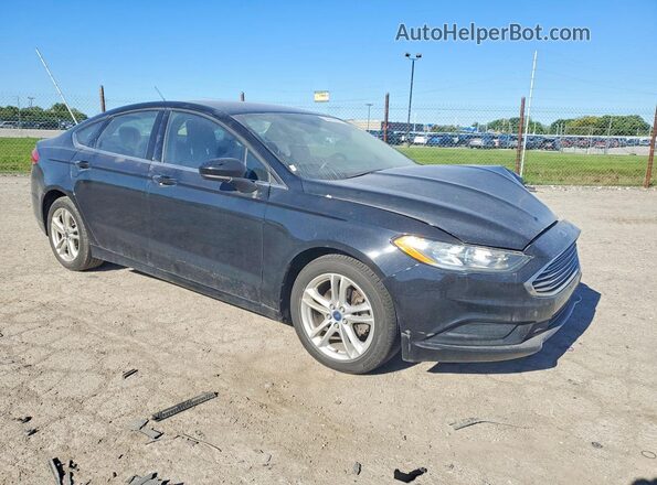3FA6P0H79JR131300 2018 FORD FUSION Black Front right