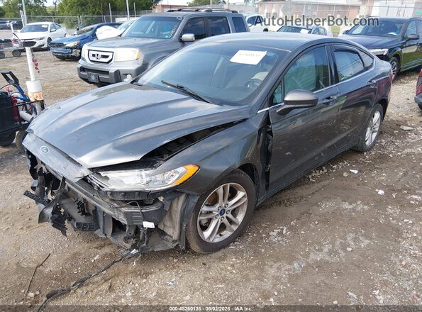 3FA6P0H79JR132964 2018 FORD FUSION Gray 