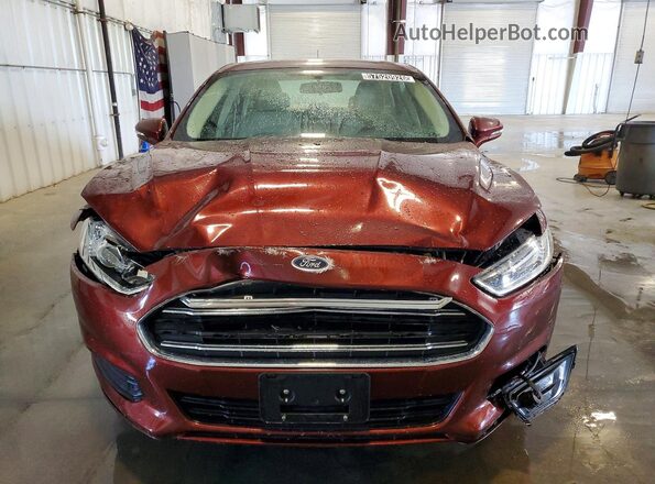 3FA6P0H7XGR224822 2016 FORD FUSION Burgundy Вид спереду