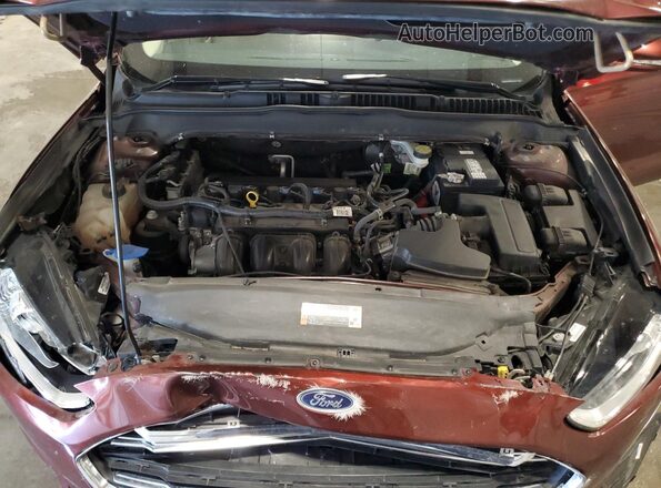 3FA6P0H7XGR224822 2016 FORD FUSION Burgundy Вид наклейки з VIN-кодом