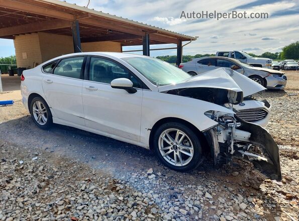 3FA6P0H7XJR174513 2018 FORD FUSION Белый Передняя правая четверть