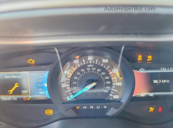 3FA6P0H90GR351113 2016 FORD FUSION White Вид щитка приладів