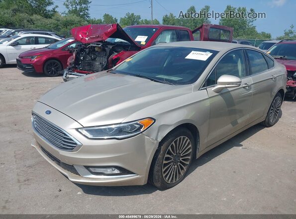 3FA6P0H92HR214126 2017 FORD FUSION Beige წინა მარცხენა ხედი სამი მეოთხედიდან