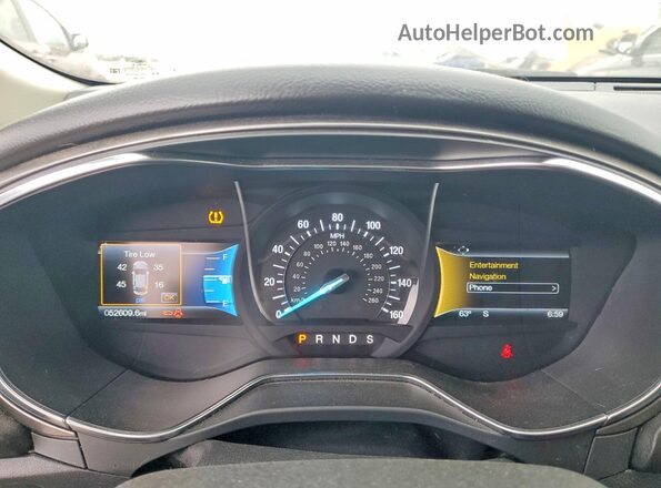 3FA6P0H94HR328242 2017 FORD FUSION Black Widok zestawu wskaźników