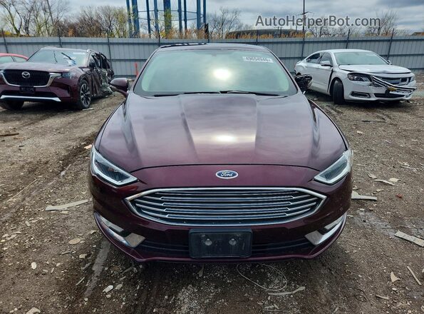 3FA6P0H95HR410254 2017 FORD FUSION Burgundy 