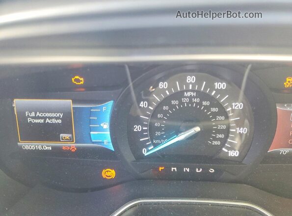 3FA6P0H9XGR216544 2016 FORD FUSION Белый Вид щитка приборов