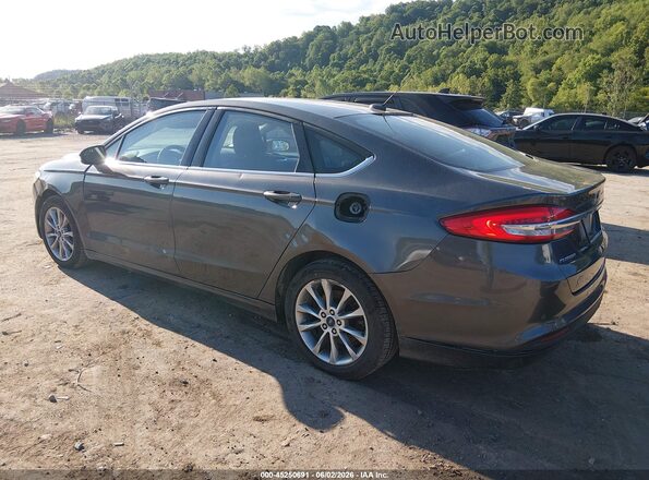 3FA6P0HD0HR123585 2017 FORD FUSION Gray Trasero izquierdo