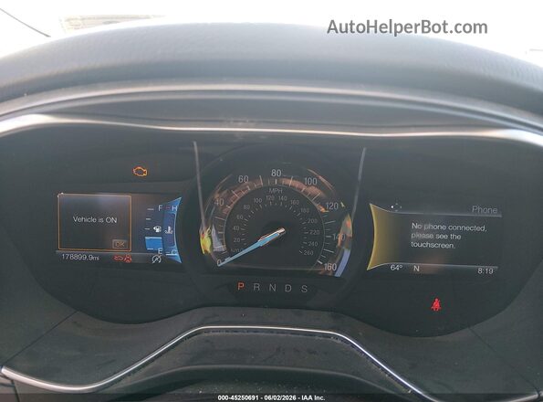 3FA6P0HD0HR123585 2017 FORD FUSION Gray Vista de los asientos traseros