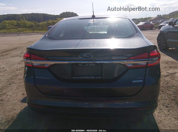 3FA6P0HD0HR123585 2017 FORD FUSION Gray 