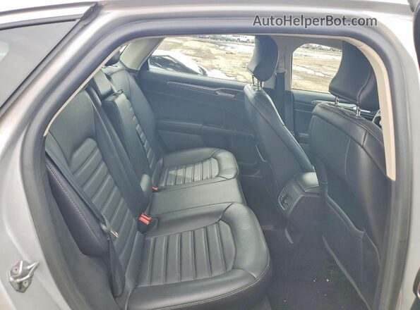 3FA6P0HD0HR305206 2017 FORD FUSION Silver Rear seats view