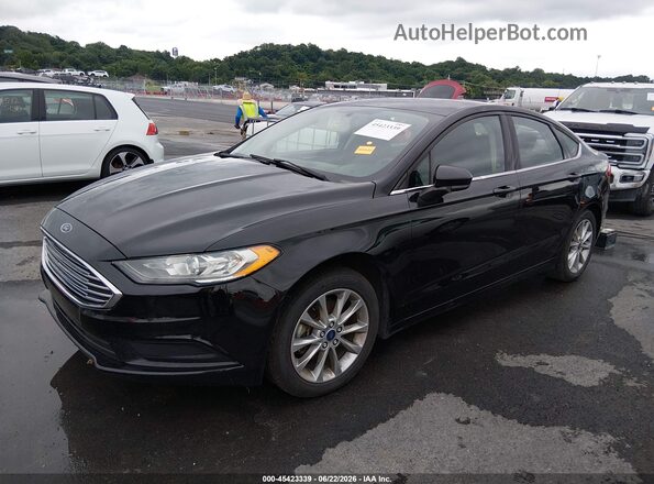 3FA6P0HD0HR396607 2017 FORD FUSION Black Front left