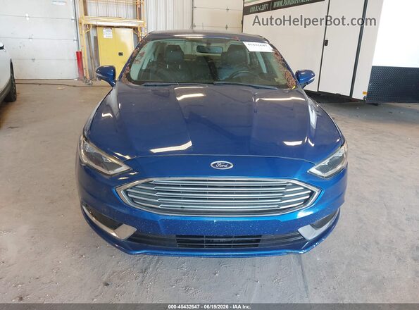3FA6P0HD0JR160836 2018 FORD FUSION Blue Vista frontal