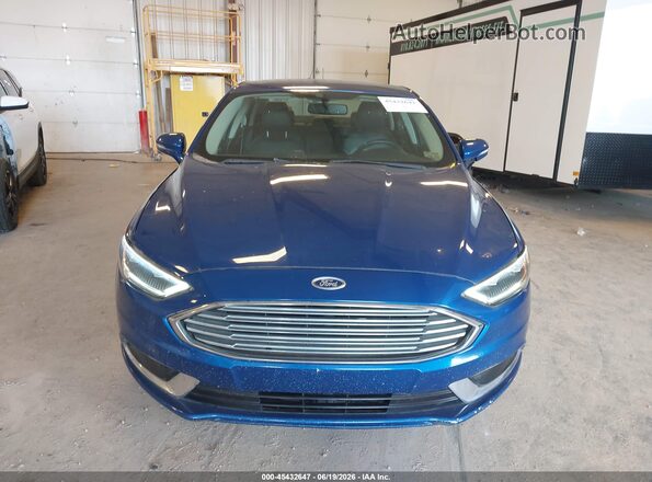 3FA6P0HD0JR160836 2018 FORD FUSION Blue Vista del cuadro de instrumentos