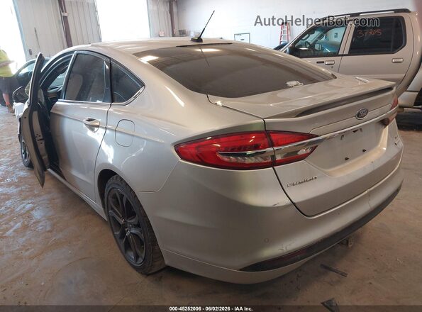 3FA6P0HD0JR191133 2018 FORD FUSION Серебряный Задняя левая четверть