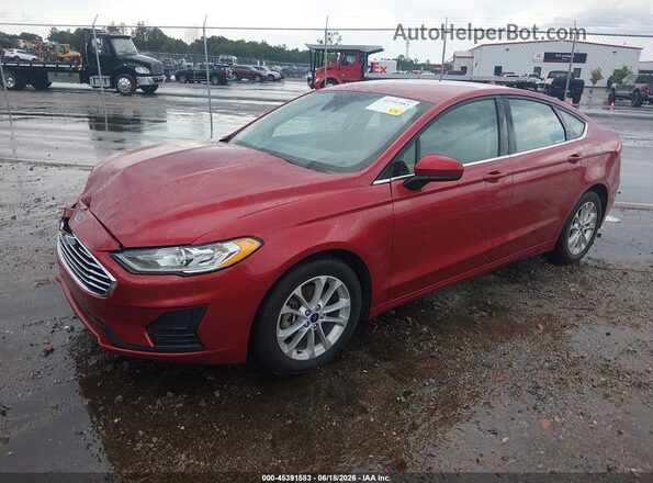 3FA6P0HD0LR122140 2020 FORD FUSION Red Front left
