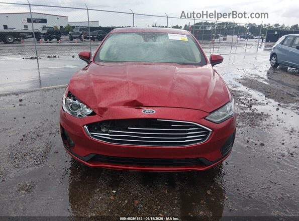 3FA6P0HD0LR122140 2020 FORD FUSION Red Instrument cluster view