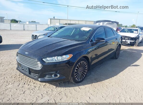3FA6P0HD1GR341176 2016 FORD FUSION Black Առջևի ձախ երեք քառորդ տեսարան