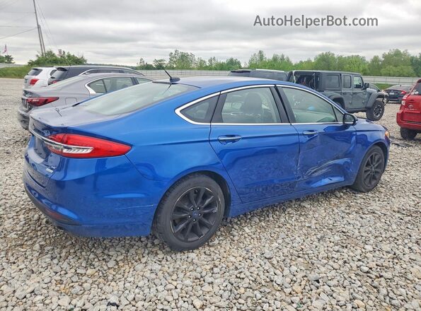 3FA6P0HD1HR292014 2017 FORD FUSION Blue Задня права чверть
