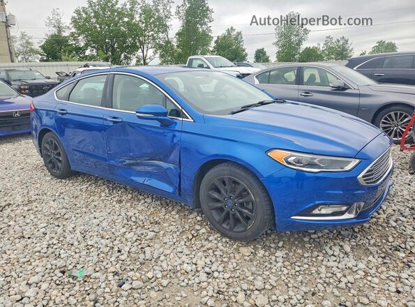 3FA6P0HD1HR292014 2017 FORD FUSION Blue Передня права чверть