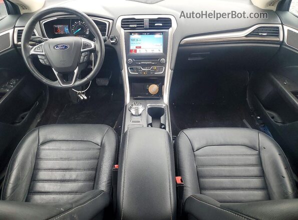 3FA6P0HD1HR292014 2017 FORD FUSION Blue Вид панелі приладів