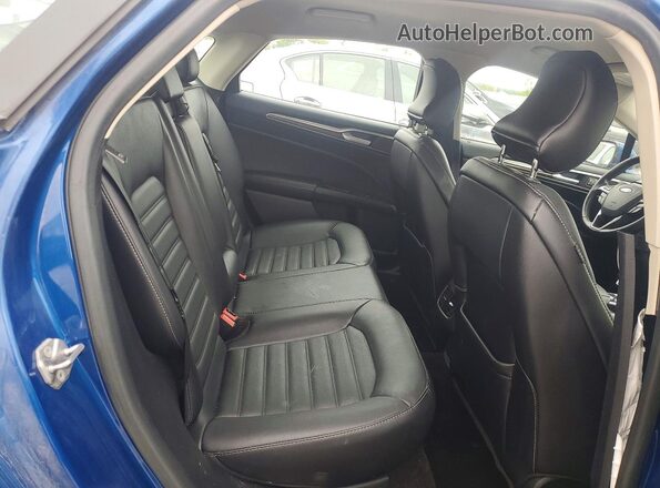 3FA6P0HD1HR292014 2017 FORD FUSION Blue Вид задніх сидінь