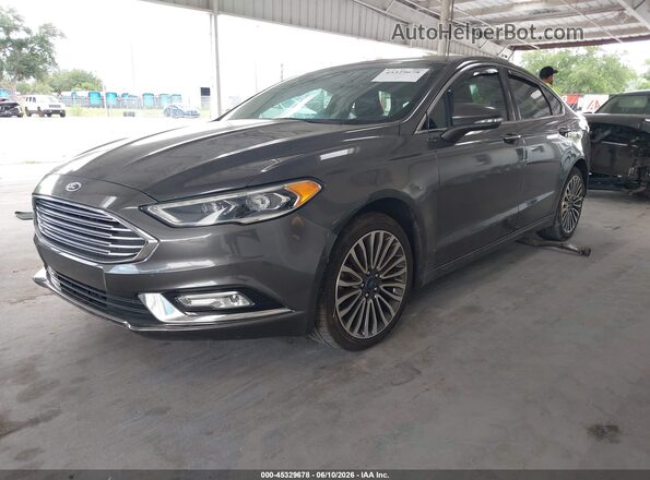 3FA6P0HD1HR339767 2017 FORD FUSION Gray წინა მარცხენა ხედი სამი მეოთხედიდან