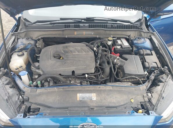 3FA6P0HD1HR364507 2017 FORD FUSION Blue Вид ззаду