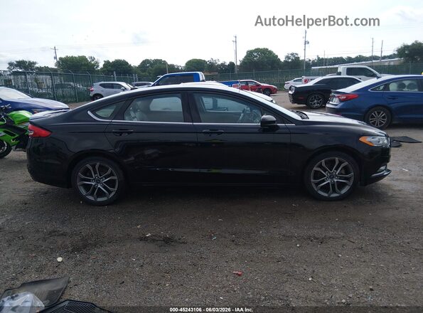 3FA6P0HD1HR401457 2017 FORD FUSION Черный Вид задней части салона