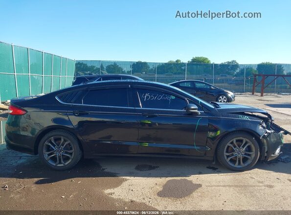 3FA6P0HD1JR126520 2018 FORD FUSION Black Вид задньої частини салону