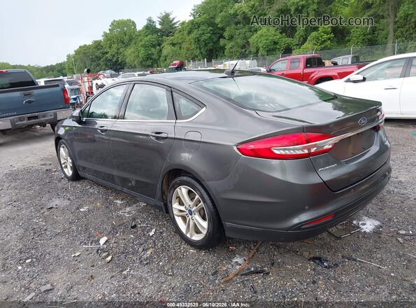 3FA6P0HD1JR174180 2018 FORD FUSION Gray Rear left