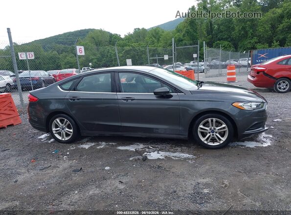 3FA6P0HD1JR174180 2018 FORD FUSION Gray Rear interior view