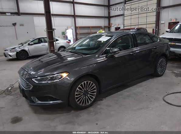 3FA6P0HD1JR183123 2018 FORD FUSION Gray წინა მარცხენა ხედი სამი მეოთხედიდან