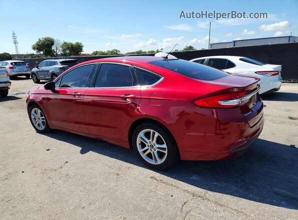 3FA6P0HD1JR223104 2018 FORD FUSION Красный 