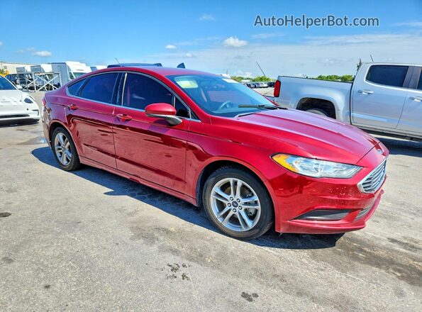 3FA6P0HD1JR223104 2018 FORD FUSION Красный 