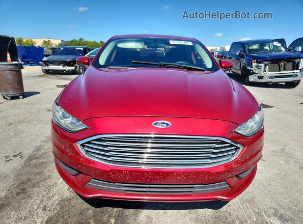 3FA6P0HD1JR223104 2018 FORD FUSION Красный 