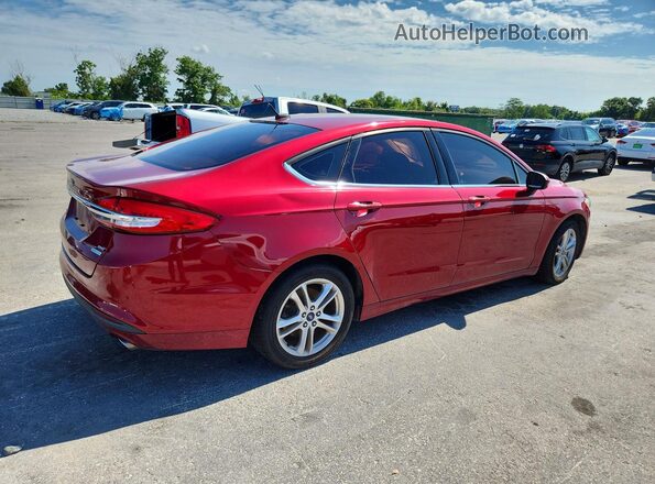 3FA6P0HD1JR223104 2018 FORD FUSION Красный 