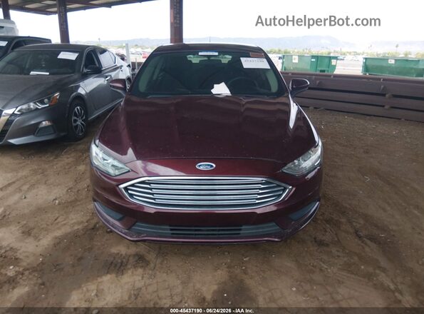 3FA6P0HD1JR273114 2018 FORD FUSION Темно-бордовый Вид спереди